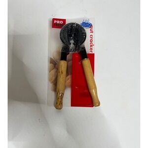 Pro Tools Nut Cracker With Wood Handles Heavy Duty Kitchen Tool